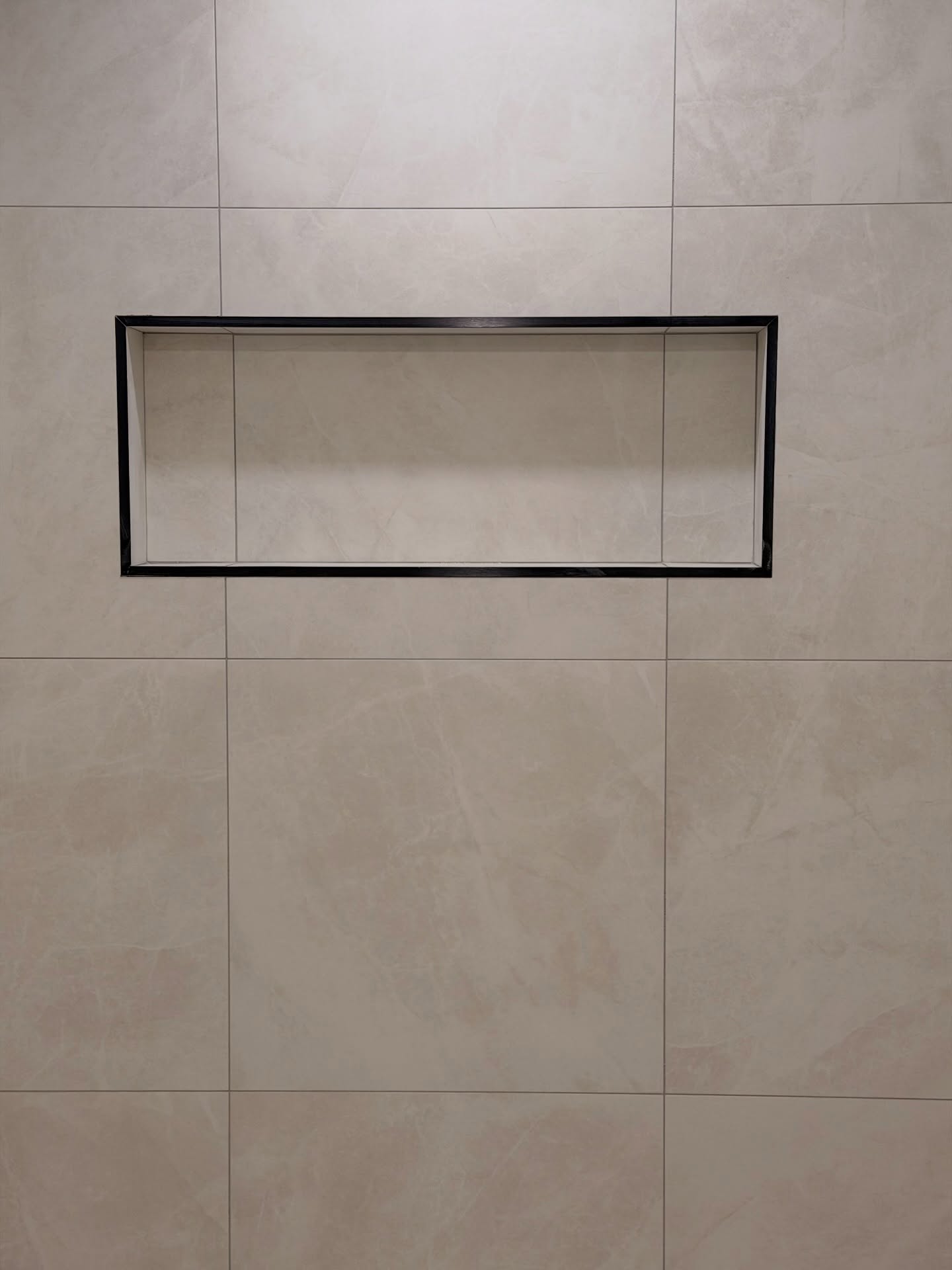 Shower tile detail work